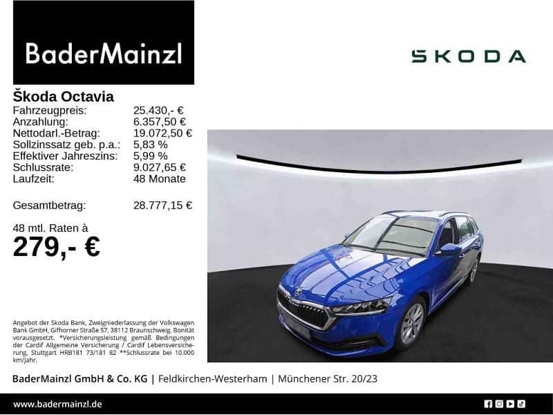 Blau Gebraucht 2023 Skoda Octavia Kombi | 25.430 € (Guter Preis) - Bild 1/3