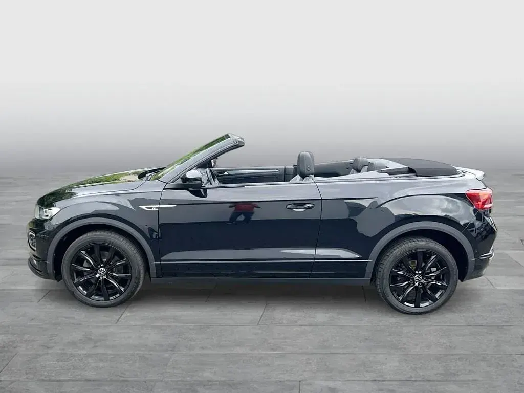 Gebraucht VW T-Roc Cabriolet R-line 150 PS (110 kW) 2021 Deep black perleffekt schwarz Cabrio