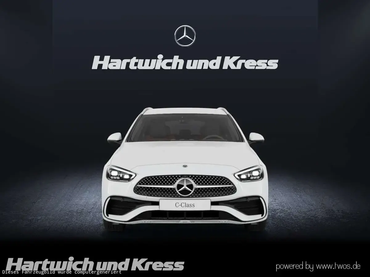 Gebraucht Mercedes C200 AMG line 163 PS (119 kW) 2025 Polarweiss  unilack Kombi