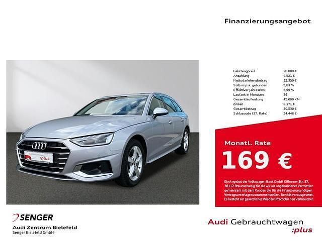 Florettsilber metallic Gebraucht 2023 Audi A4 Advanced Plus Kombi | 33.880 € (Fairer Preis) - Bild 1/4