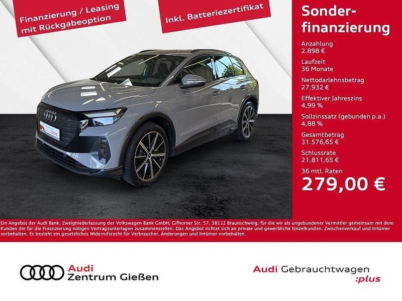 Kieselgrau Gebraucht 2022 Audi Q4 e-tron Advanced SUV | 30.830 € (Guter Preis) - Bild 1/4