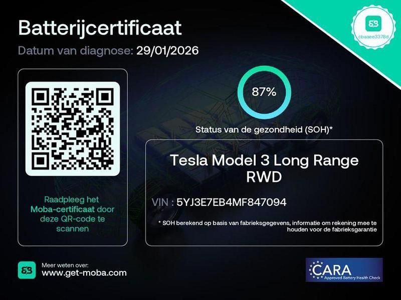 Gebraucht Tesla Model 3 Long Range AWD 258 kW (351 PS) 2020 Grau Limousine