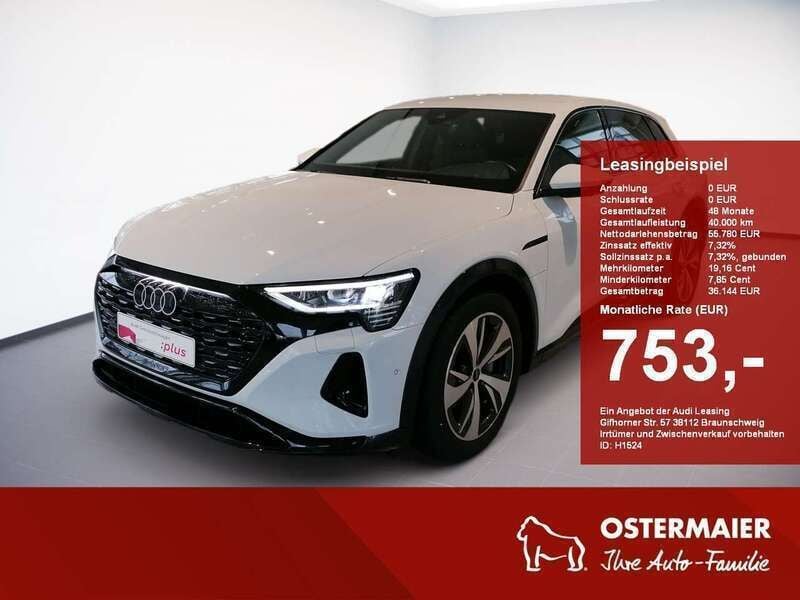 Gletscherweiß Gebraucht 2023 Audi Q8 e-tron Advanced Plus SUV | 51.800 € (Guter Preis) - Bild 1/4