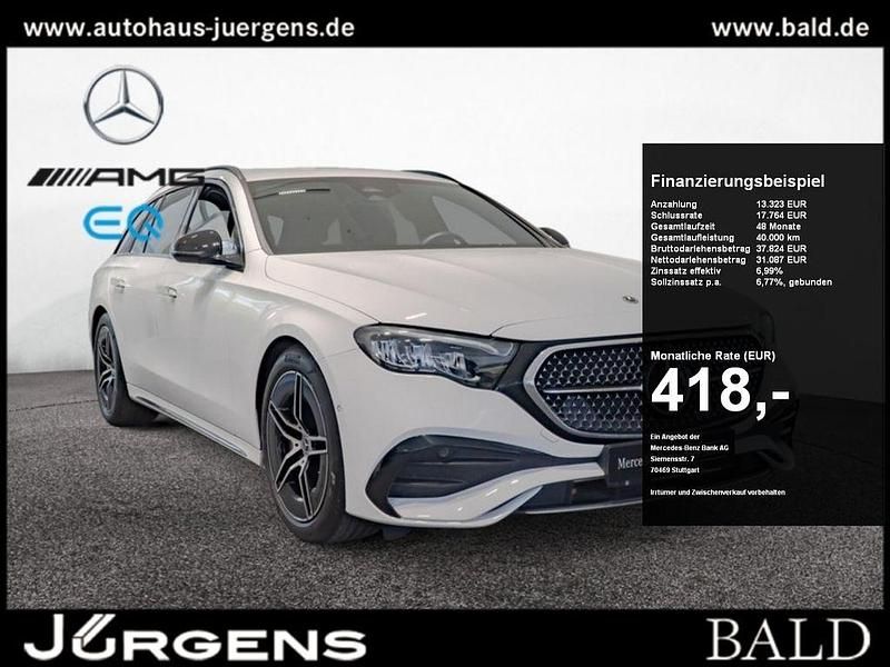 Polarweiss Gebraucht 2024 Mercedes E220 AMG Kombi | 57.490 € - Bild 1/4