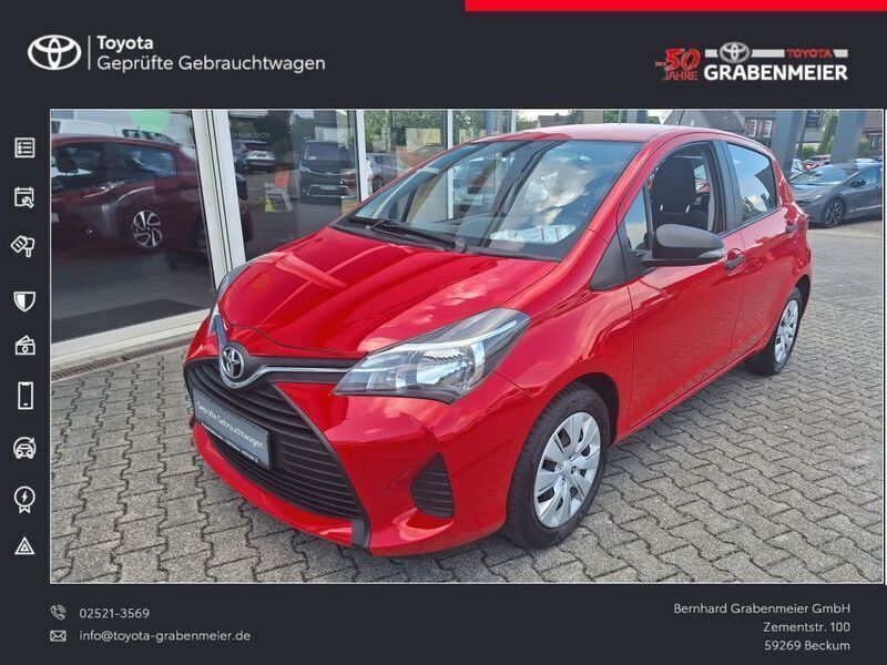 Rot Gebraucht 2015 Toyota Yaris Cool Limousine | 9.990 € (Etwas zu teuer) - Bild 1/4