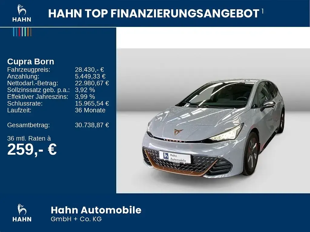 Gebraucht Cupra Born 150 kW (204 PS) 2024 Vaporgrau Kleinwagen