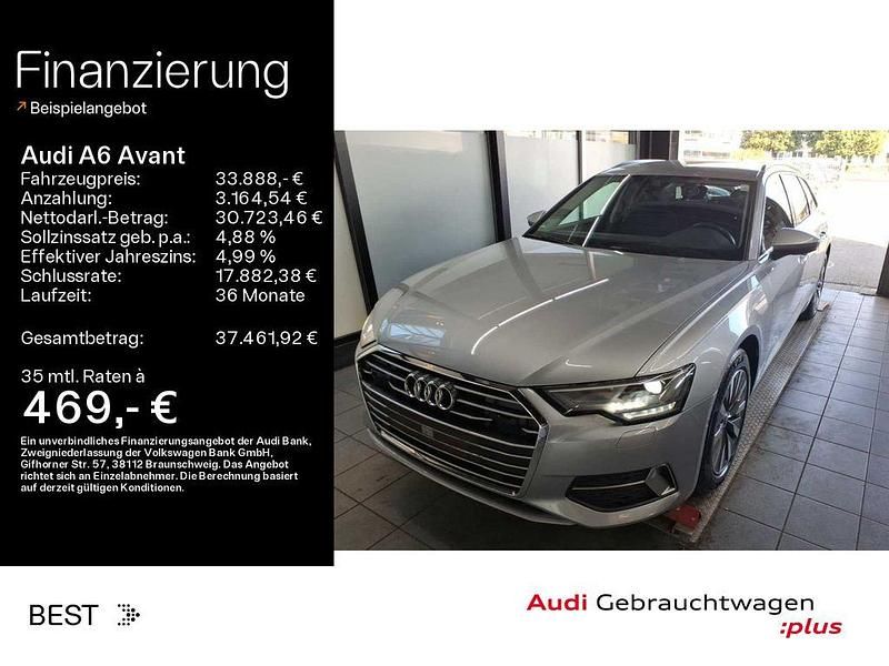 Florettsilber metallic Gebraucht 2022 Audi A6 Sport Kombi | 33.888 € (Guter Preis) - Bild 1/3