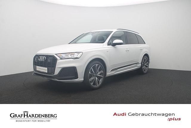 Gletscherweiß metallic Gebraucht 2021 Audi Q7 Ambiente SUV | 49.880 € (Fairer Preis) - Bild 1/4