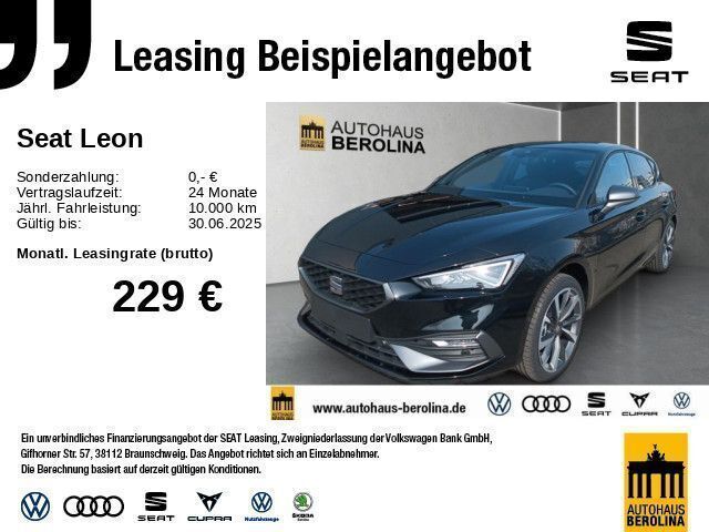 Schwarz Gebraucht 2024 Seat Leon FR Kleinwagen | 28.666 € (Guter Preis) - Bild 1/4