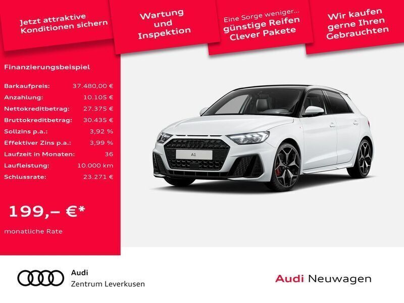 Gletscherweiß / mythosschwarz Neu 2025 Audi A1 S-Line Kleinwagen | 37.480 € (Etwas zu teuer) - Bild 1/4