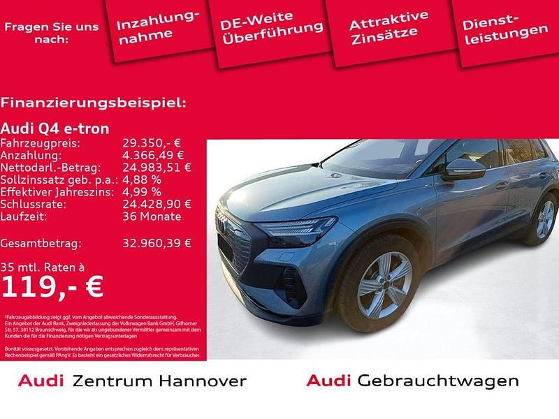 Gebraucht Audi Q4 e-tron Ambiente 150 kW (204 PS) 2022 Geysirblau metallic SUV