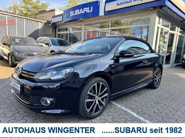 Deep black perleffekt (metallic) Gebraucht 2016 VW Golf Cabriolet Allstar Cabrio | 16.890 € (Teuer) - Bild 1/4