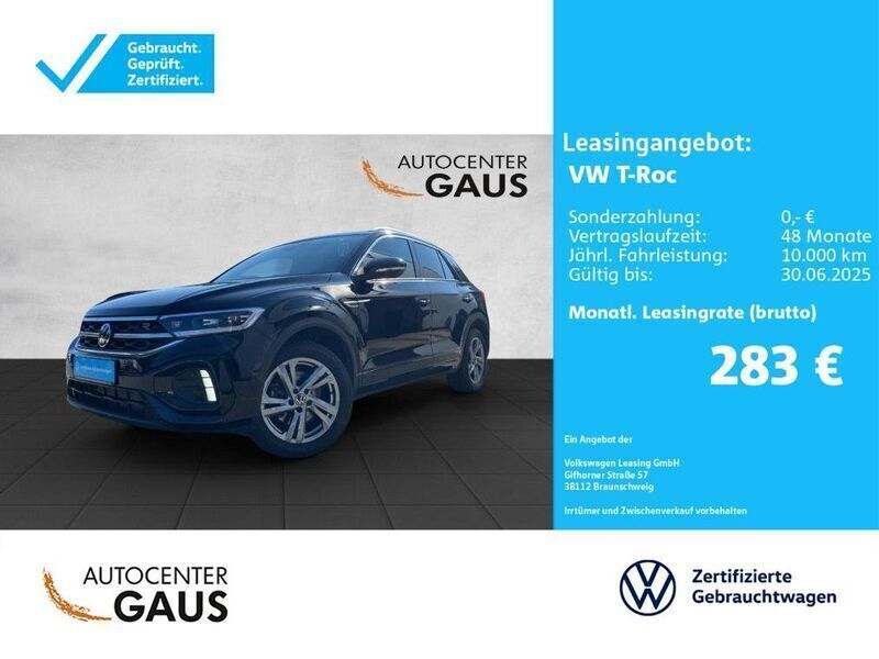 Deep black Gebraucht 2023 VW T-Roc R-line SUV | 30.980 € (Fairer Preis) - Bild 1/2