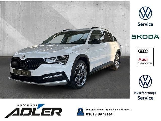 Weiss Gebraucht 2022 Skoda Superb Scout 4x4 Kombi | 35.989 € (Teuer) - Bild 1/3