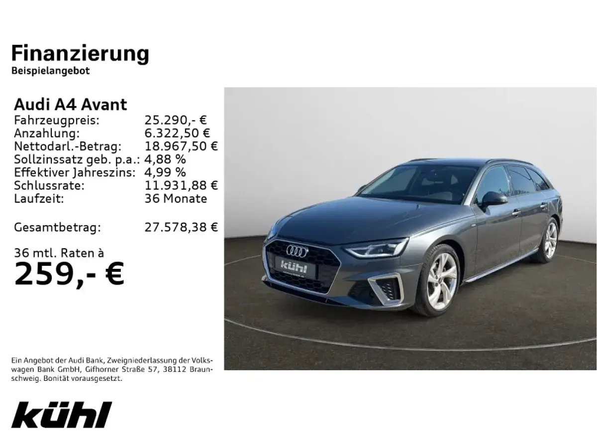 Gebraucht Audi A4 S-Line 163 PS (119 kW) 2023 Kombi