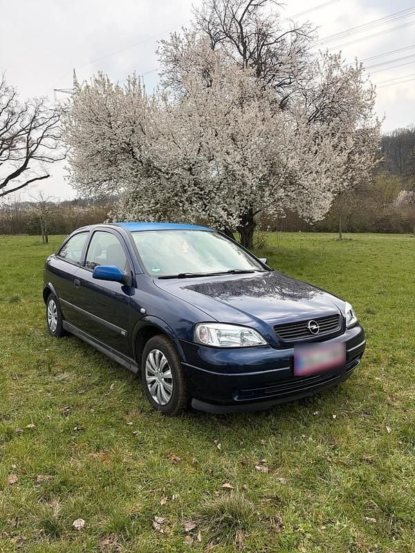 Gebraucht Opel Astra 65 PS (47 kW) 2001 Blau Kleinwagen