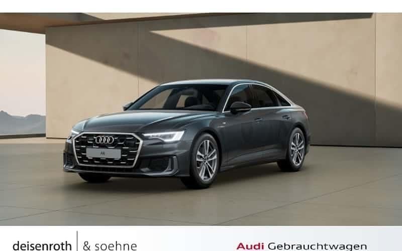 Grau Gebraucht 2024 Audi A6 S-Line Limousine | 53.785 € (Teuer) - Bild 1/4