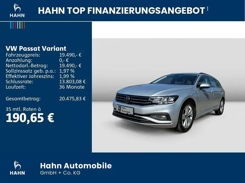 Gebraucht VW Passat Business 190 PS (139 kW) 2022 Scale silver metallic Kombi