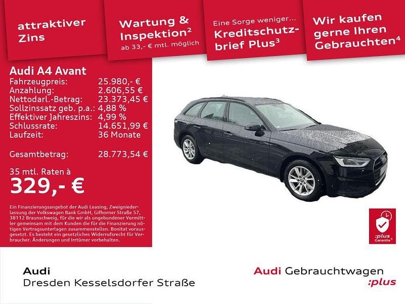 Gebraucht Audi A4 136 PS (100 kW) 2023 Brillantschwarz Kombi