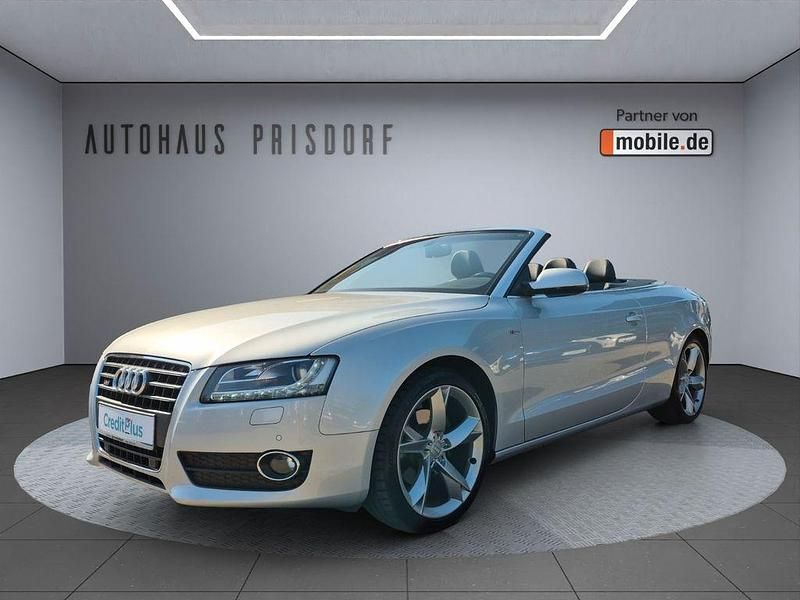 Eissilber Gebraucht 2010 Audi A5 Cabriolet S-Line Cabrio | 15.450 € (Fairer Preis) - Bild 1/4