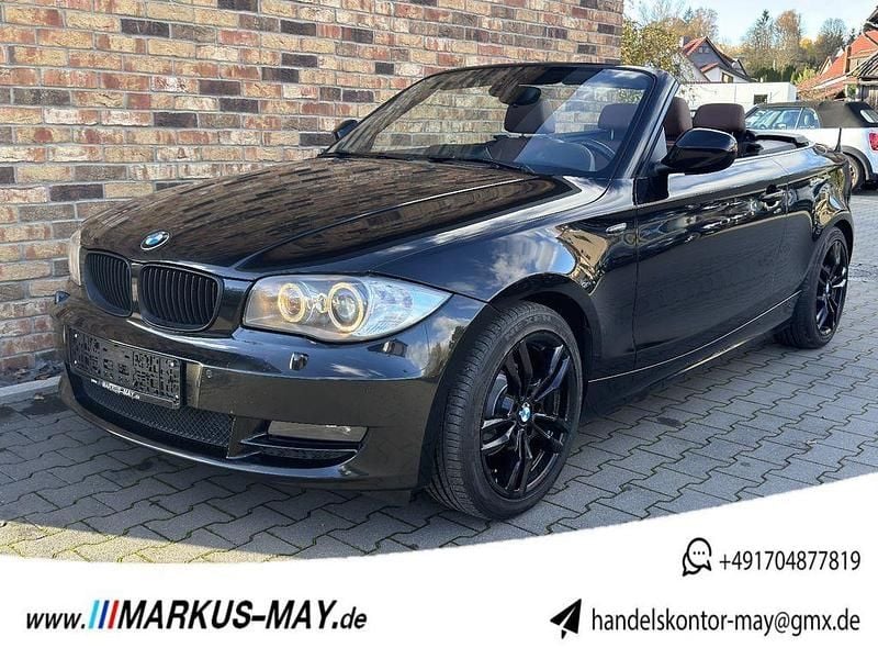 Schwarz Gebraucht 2010 BMW 118 Cabriolet Sport Line Cabrio | 5.555 € (Superpreis) - Bild 1/4