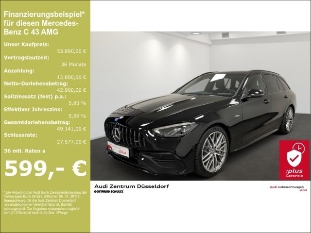 Schwarz Gebraucht 2023 Mercedes C43 AMG AMG Kombi | 51.950 € (Superpreis) - Bild 1/4