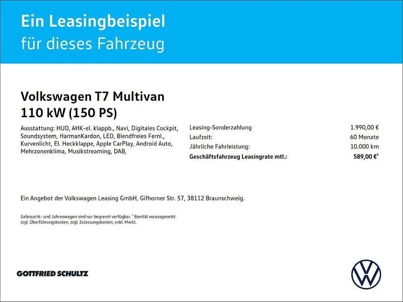 Neu VW Multivan Edition 150 PS (110 kW) 2026 Grau Van