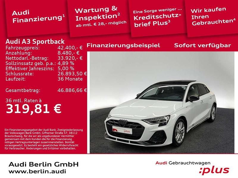 Gebraucht Audi A3 Ambiente 150 PS (110 kW) 2025 Gletscherweiß metallic Limousine