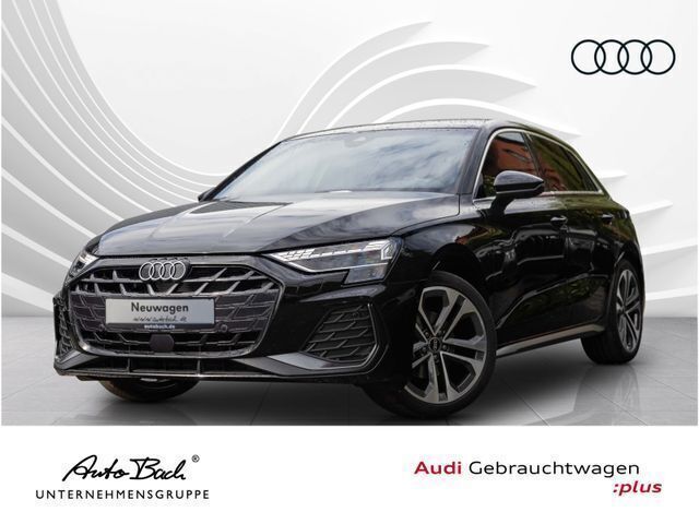 Schwarz Gebraucht 2024 Audi A3 Sportback S-Line Limousine | 38.440 € (Guter Preis) - Bild 1/4
