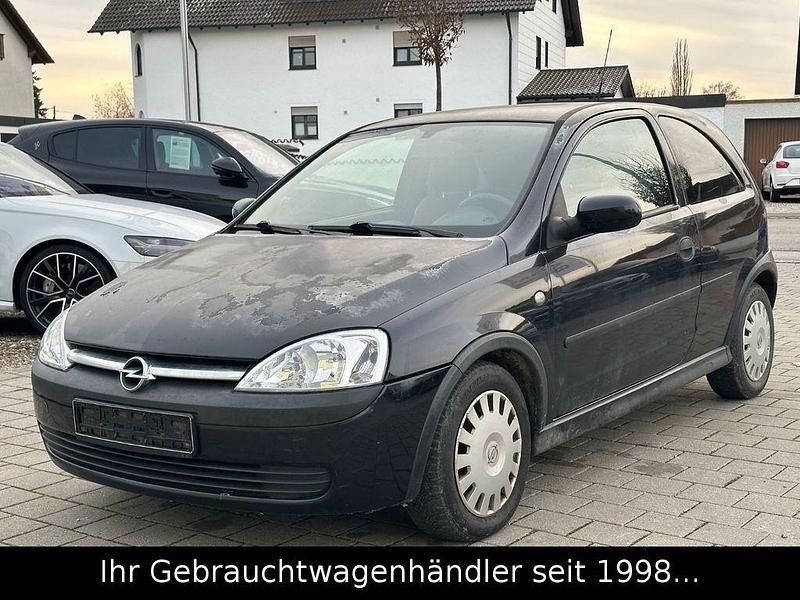 Schwarz Gebraucht 2003 Opel Corsa Limousine | 990 € (Fairer Preis) - Bild 1/4