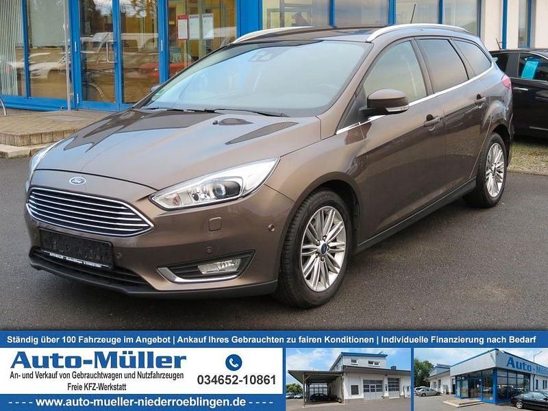 Braun Gebraucht 2018 Ford Focus Titanium Limousine | 9.990 € (Fairer Preis) - Bild 1/4