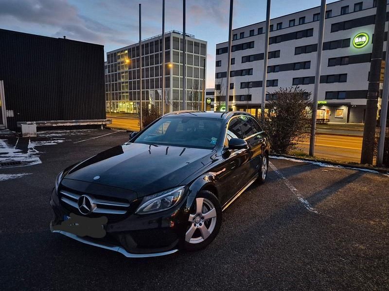 Gebraucht Mercedes C200 AMG line 136 PS (100 kW) 2016 Schwarz Kombi
