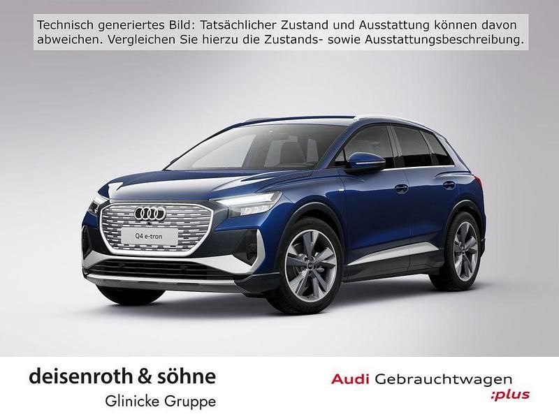 Navarrablau metallic Gebraucht 2022 Audi Q4 e-tron S-Line SUV | 24.905 € (Superpreis) - Bild 1/4