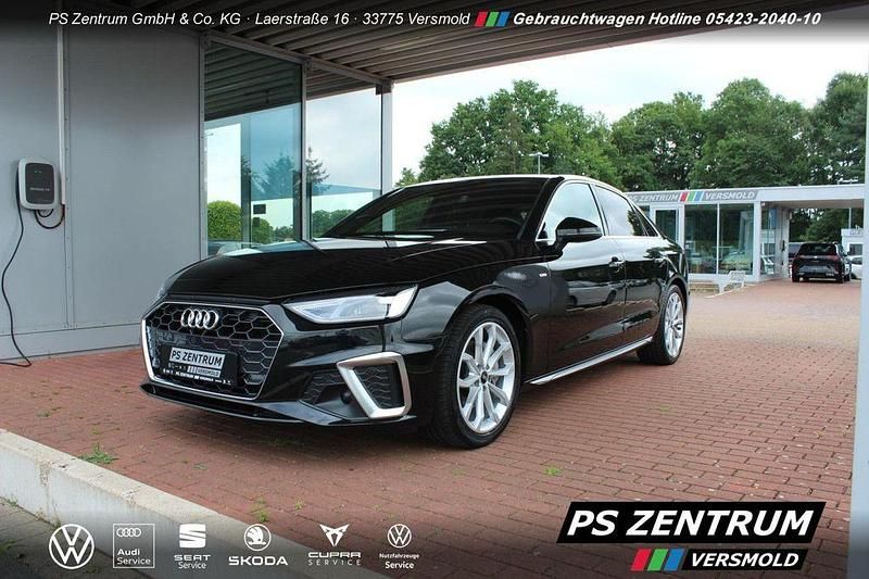 Mythosschwarz Gebraucht 2022 Audi A4 S-Line Limousine | 29.630 € (Fairer Preis) - Bild 1/4