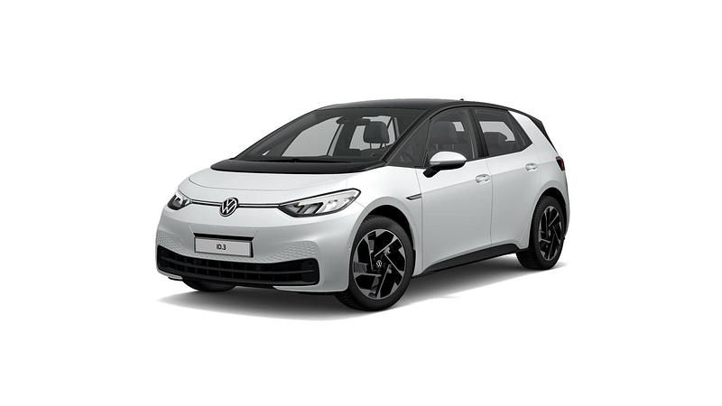 Gebraucht VW ID.3 Pure 110 kW (150 PS) 2022 Gletscherweiß metallic schwarz Kleinwagen