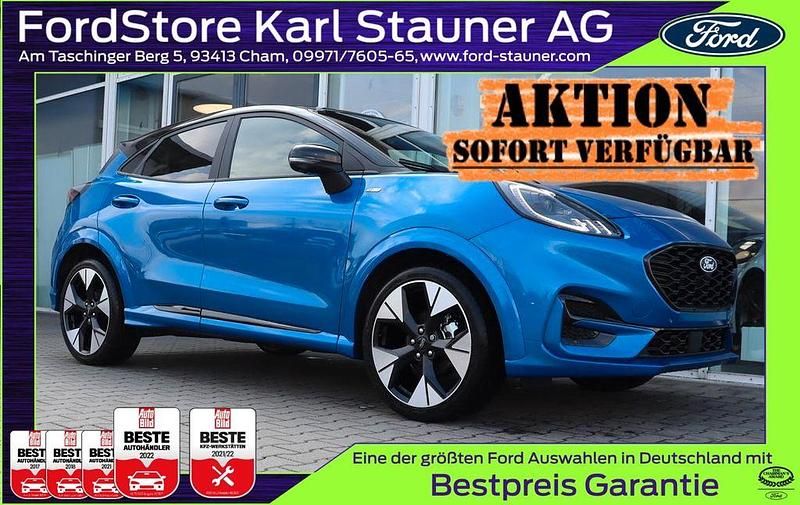 Desert island blue metallic Neu 2025 Ford Puma Gen-E ST-Line X SUV | 26.980 € (Fairer Preis) - Bild 1/4