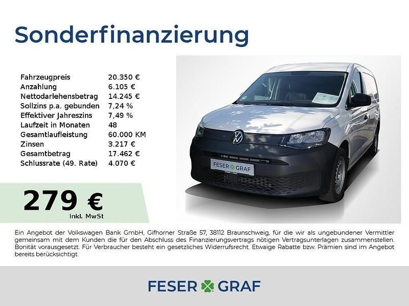 Candyweiß Gebraucht 2023 VW Caddy Maxi Van / Kleinbus | 20.350 € (Superpreis) - Bild 1/4