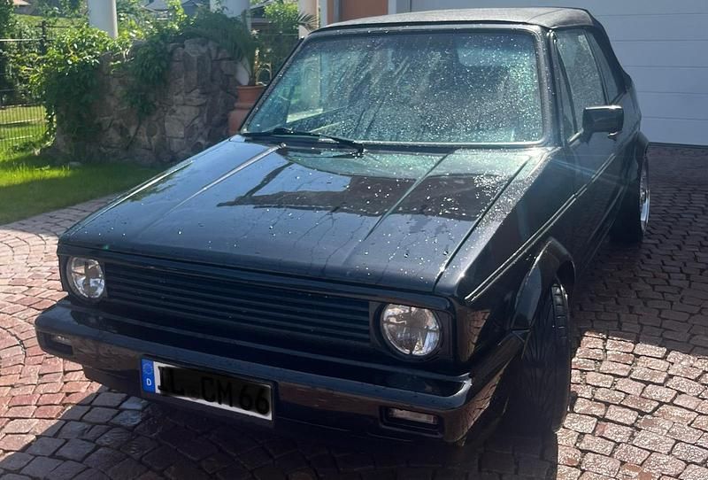 Schwarz Gebraucht 1989 VW Golf Cabriolet Cabrio | 20.000 € - Bild 1/4