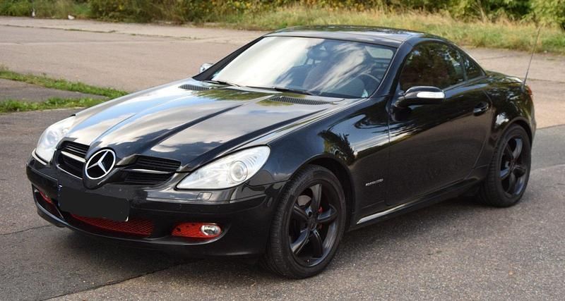 Schwarz Gebraucht 2005 Mercedes SLK200 Cabrio | 6.200 € (Guter Preis) - Bild 1/4