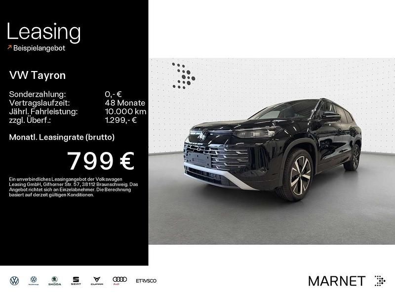 Grenadillschwarz metallic Neu 2025 VW Tayron Elegance SUV | 54.459 € (Fairer Preis) - Bild 1/4
