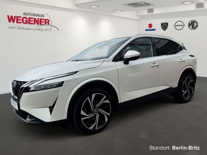 Brilliant white (m) Gebraucht 2021 Nissan Qashqai 360º SUV | 28.990 € (Teuer) - Bild 1/4