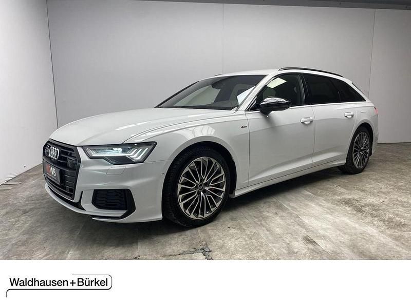 Gletscherweiß (metallic) Gebraucht 2021 Audi A6 S-Line Kombi | 34.950 € (Fairer Preis) - Bild 1/4
