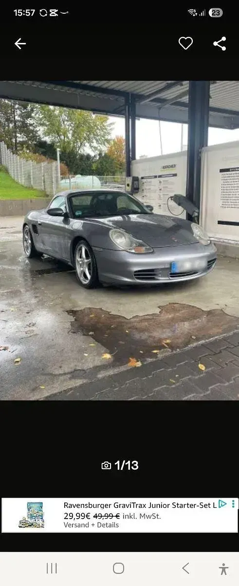 Gebraucht Porsche Boxster S 260 PS (191 kW) 2002 Silber Cabrio