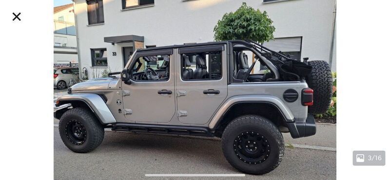 Silber Gebraucht 2018 Jeep Wrangler Unlimited Sahara SUV | 39.700 € (Fairer Preis) - Bild 1/4