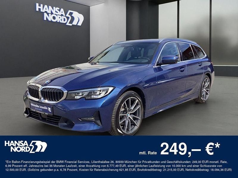 Blau / phytonicblau (metallic) Gebraucht 2020 BMW 320 Sport Line Kombi | 24.250 € (Etwas zu teuer) - Bild 1/4