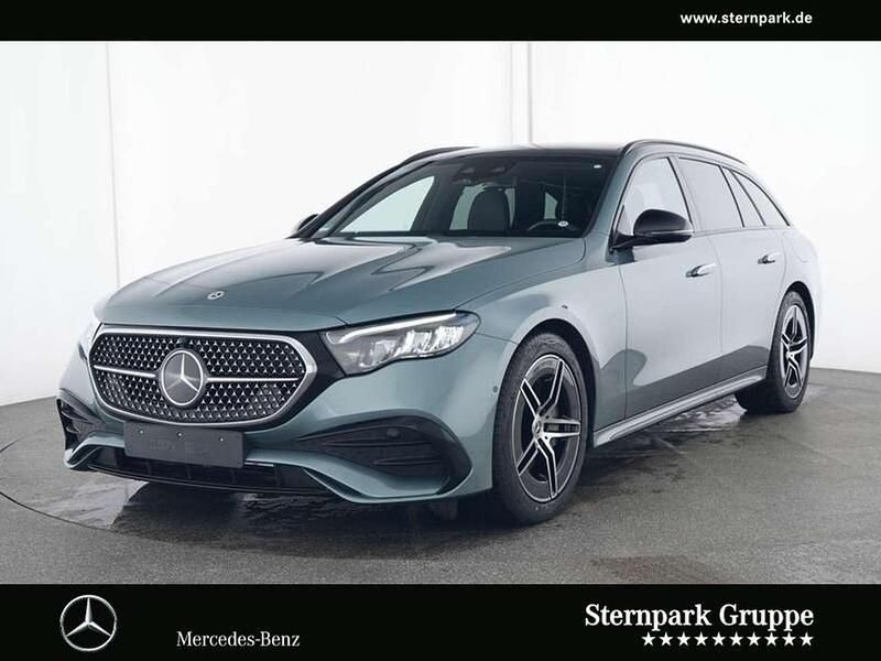 Lack verdesilber Gebraucht 2024 Mercedes E300 AMG Kombi | 62.700 € (Fairer Preis) - Bild 1/4