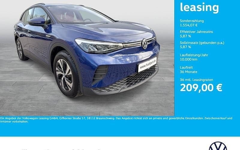 Blau Gebraucht 2022 VW ID.4 Pure SUV | 21.364 € (Guter Preis) - Bild 1/4