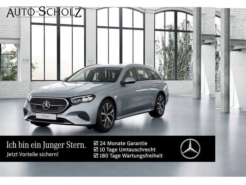 Metalliclack hightechsilber Gebraucht 2024 Mercedes E220 Avantgarde Kombi | 53.872 € - Bild 1/3