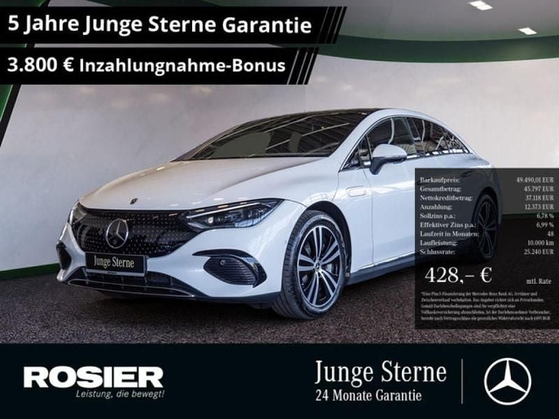 Weiss / opalithweiß Gebraucht 2024 Mercedes EQE350 Electric Art Limousine | 49.490 € (Guter Preis) - Bild 1/3