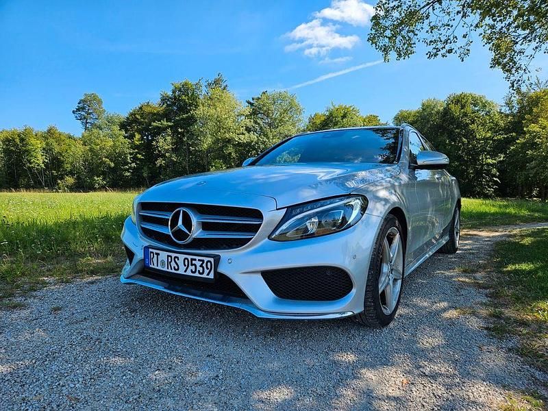 Silber Gebraucht 2014 Mercedes C250 AMG line Limousine | 17.800 € (Guter Preis) - Bild 1/4